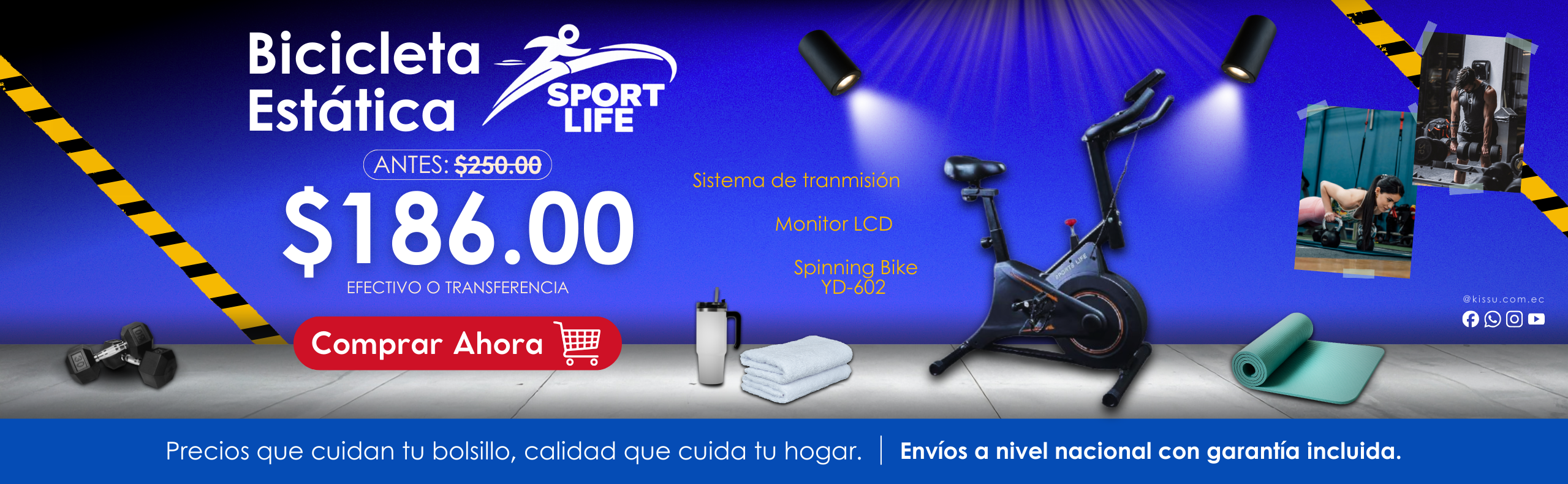 BICICLETA ESTáTICA SPINNING BIKE YD-602