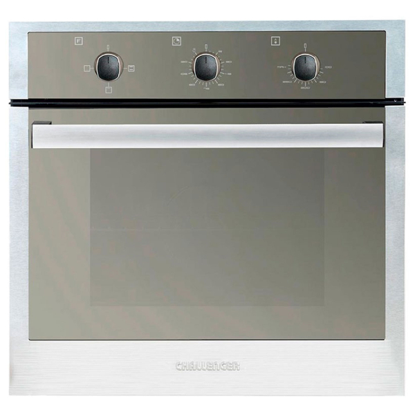 Horno empotrable eléctrico challenger he2651 60 cm doble vidrio de seguridad grill color croma