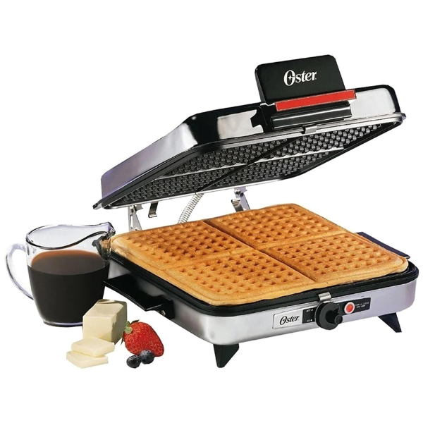 Sanduchera waflera OSTER CG120W-012-000 4 sandwiches color silver