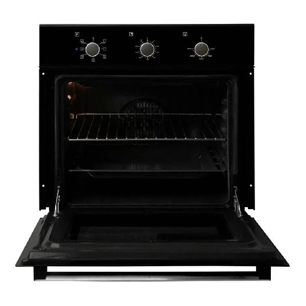 Horno empotrable eléctrico CHALLENGER HE2750 60 cm 52 Litros 220v Grill eléctrico | 7 Tipos de Cocción | Convección | Timer Electromecánico | Crystal Clean | Puerta de Doble Vidrio | color negro