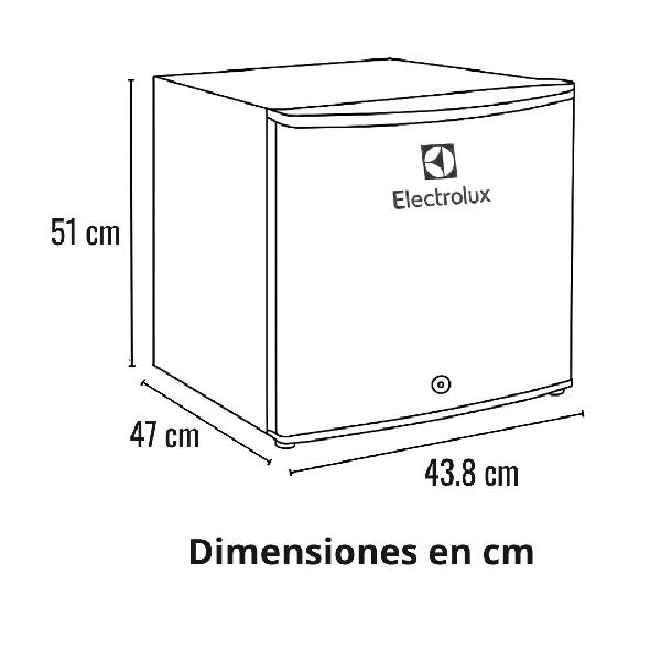 Minibar ELECTROLUX ERD50W6HRG 1.7 pies color silver